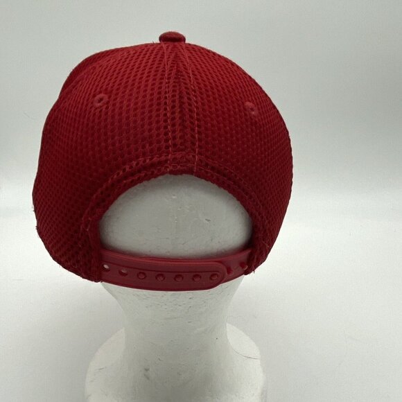 The Flash Baseball Cap Hat Adjustable Red DC Comics Print on Bill Lightning Bolt - Picture 5 of 11